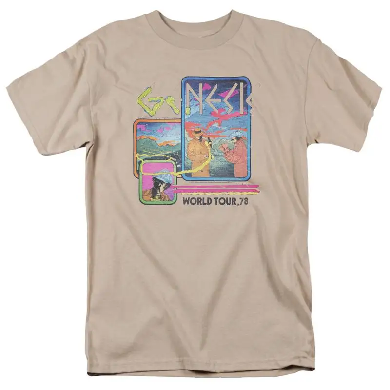 GENESIS WORLD TOUR 78, лицензированная мужская футболка для взрослых, SM 3XL
GENESIS WORLD TOUR 78, лицензированная мужская футболка для взрослых, SM 3XL