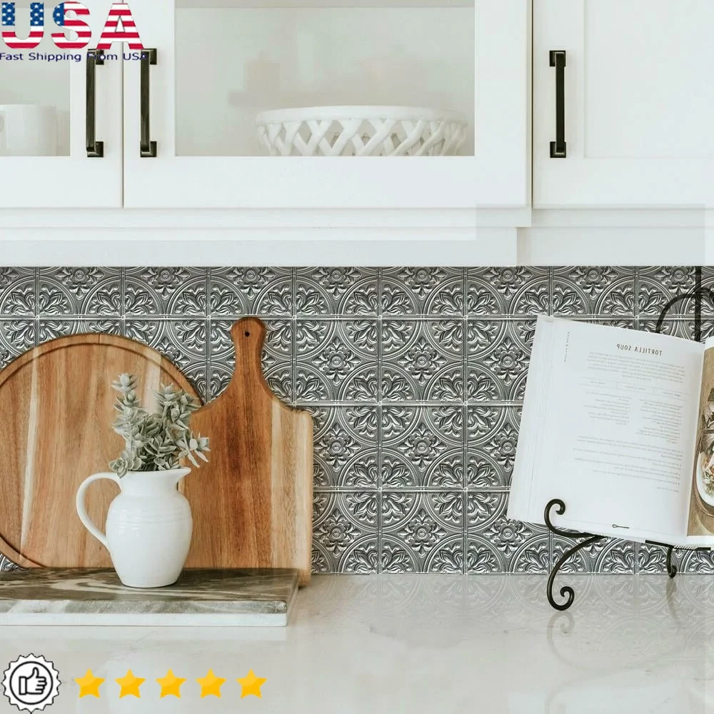 Самоклеящаяся серебряная плитка для очистки и приклеивания, щиток для заднего скота, искусственный потолок, штукатурка, простая установка над плитками, 4 упаковки, квадрат 10,5 дюймов
Самоклеящаяся серебряная плитка для очистки и приклеивания, щиток для заднего скота, искусственный потолок, штукатурка, простая установка над плитками, 4 упаковки, квадрат 10,5 дюймов