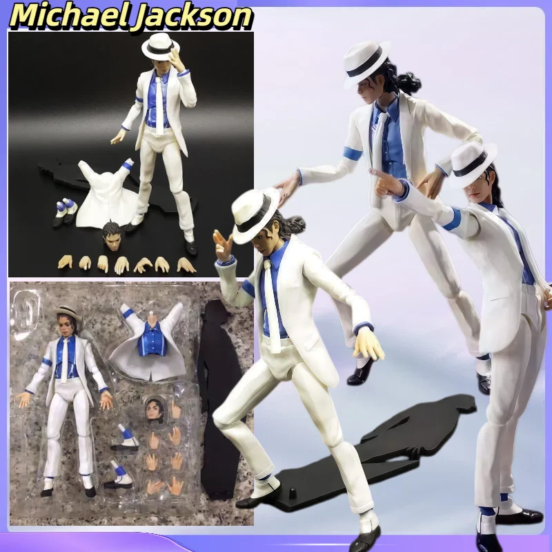 New Michael Jackson Smooth Criminal Figure White Moon Walk MJ 45 Degree Tilted Dance Joint Mobile Model Gift Toy
New Michael Jackson Smooth Criminal Figure White Moon Walk MJ 45 Degree Tilted Dance Joint Mobile Model Gift Toy