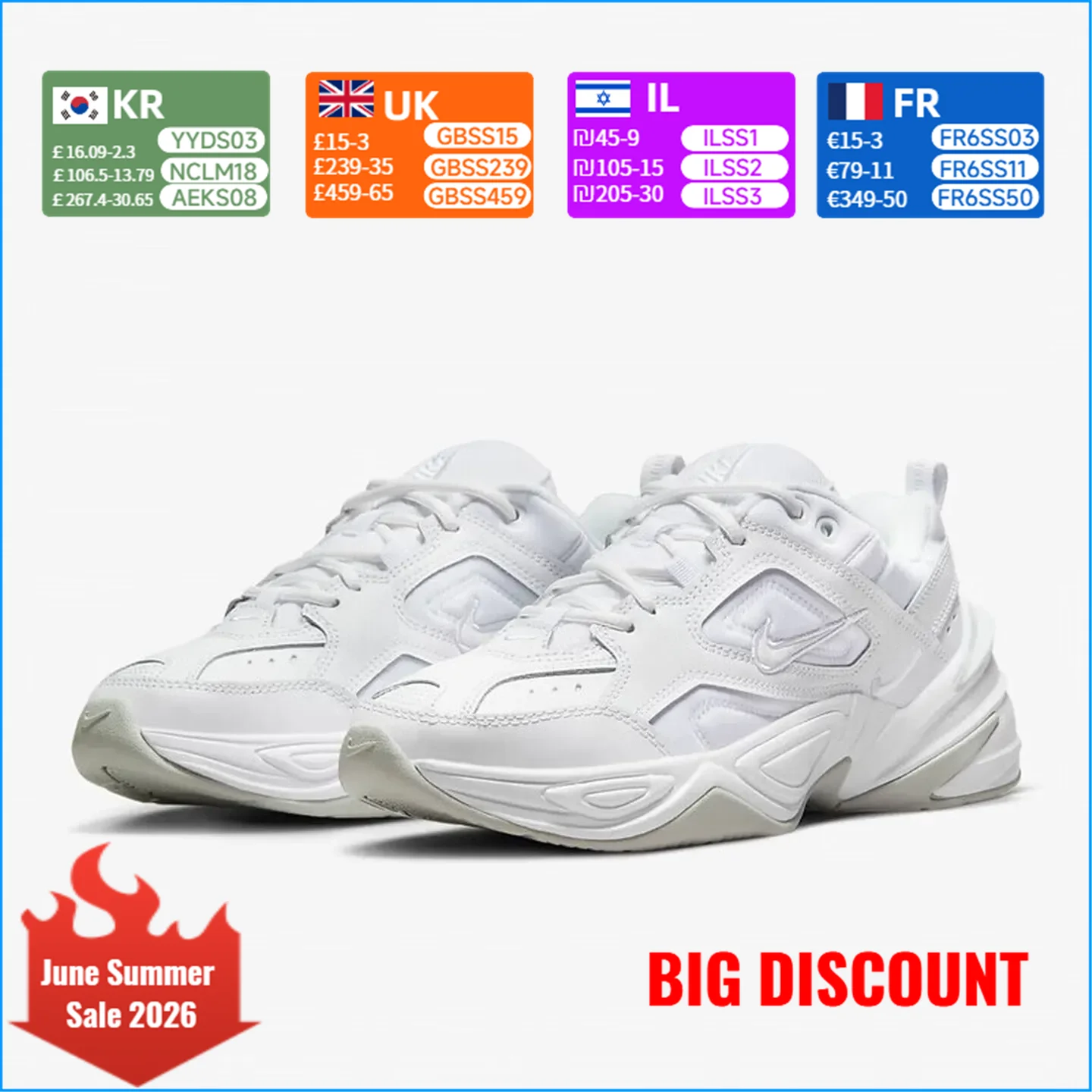 Nike M2K TEKNO Retro Slip-Resistant Durable Versatile Cushioned Dad Shoes Sports Shoes AO3108-100
Nike M2K TEKNO Retro Slip-Resistant Durable Versatile Cushioned Dad Shoes Sports Shoes AO3108-100