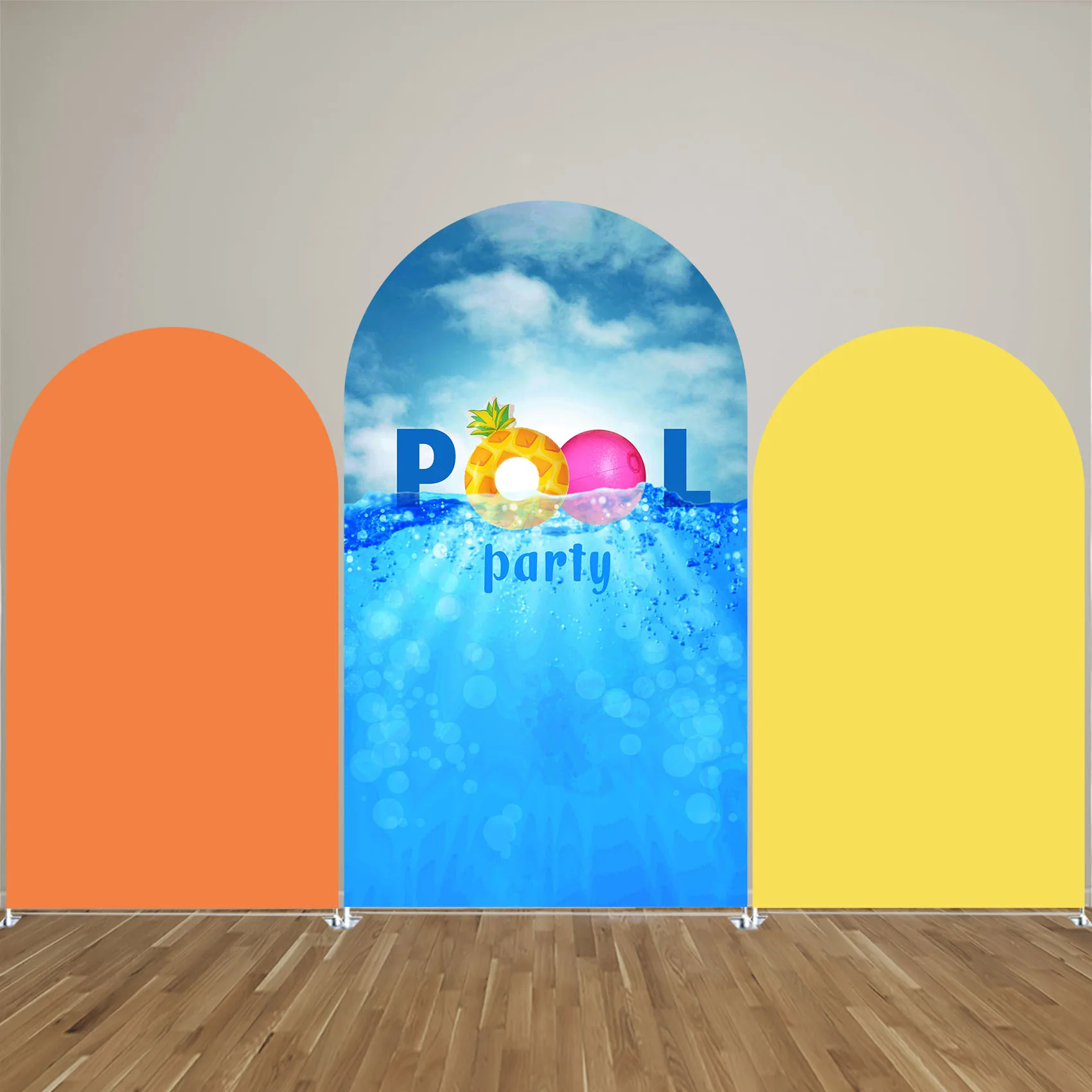 Pool Party Arch Backdrop Cover,Summer Swimming Arched Stand Cover, Birthday Party Decor,Double-sides-Elasticity-Washable 
Pool Party Arch Backdrop Cover,Summer Swimming Arched Stand Cover, Birthday Party Decor,Double-sides-Elasticity-Washable