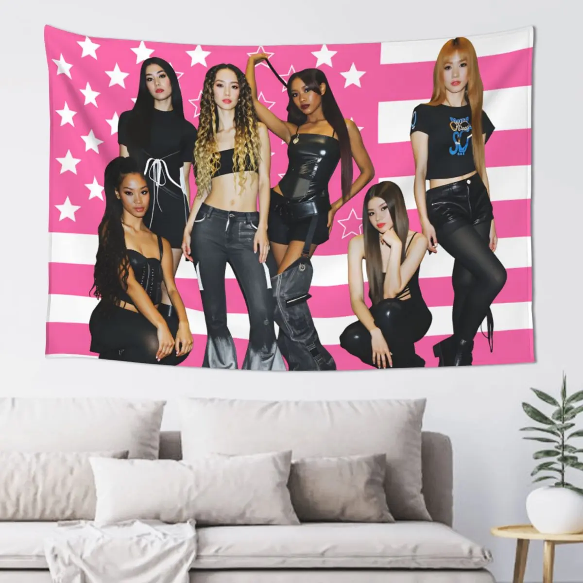 Wall Tapestry Hanging Katseye Members Group Photo Pink American Flag Modern Tapestries Banner Custom Bedroom Home Decor Blanket
Wall Tapestry Hanging Katseye Members Group Photo Pink American Flag Modern Tapestries Banner Custom Bedroom Home Decor Blanket