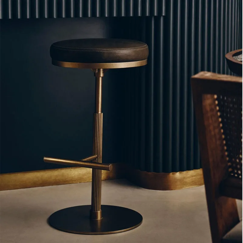 Luxury Designer Bar Stool Adjustable Swivel Counter Chair Creative Reception Cashier Stool Modern Height-Adjustable Kitchen Seat
Luxury Designer Bar Stool Adjustable Swivel Counter Chair Creative Reception Cashier Stool Modern Height-Adjustable Kitchen Seat