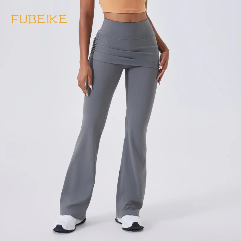 FUBEIKE High-Waisted Fake Two-Piece Flared Pants Brushed Bare Feel Yoga Pants Shaping Seamless Fitness Pants Lifting Leggings
FUBEIKE High-Waisted Fake Two-Piece Flared Pants Brushed Bare Feel Yoga Pants Shaping Seamless Fitness Pants Lifting Leggings