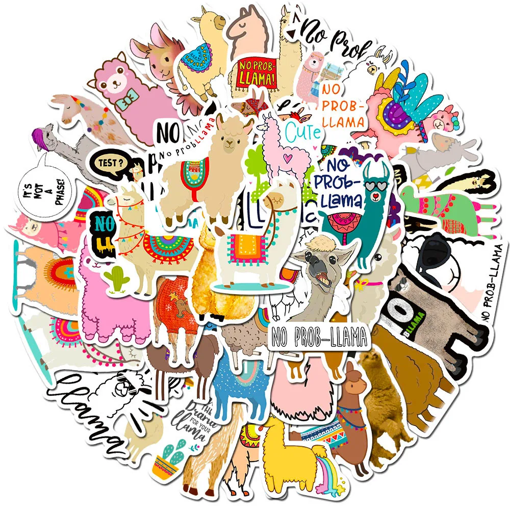 10/50Pcs/Set Cartonn Stickers Cute Llama Alpaca Animal For Skateboard Phone Laptop Luggage Motorcycle Toys Car Decals Sticker
10/50Pcs/Set Cartonn Stickers Cute Llama Alpaca Animal For Skateboard Phone Laptop Luggage Motorcycle Toys Car Decals Sticker