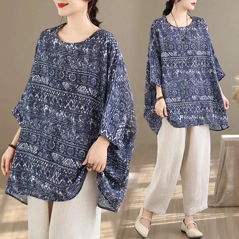 Women T Shirts Tops Oversize Tees Print Batwing Sleeves Round Neck Slight Strech Loose Fit Casual Streetwear 2026 Spring Summer
Women T Shirts Tops Oversize Tees Print Batwing Sleeves Round Neck Slight Strech Loose Fit Casual Streetwear 2026 Spring Summer