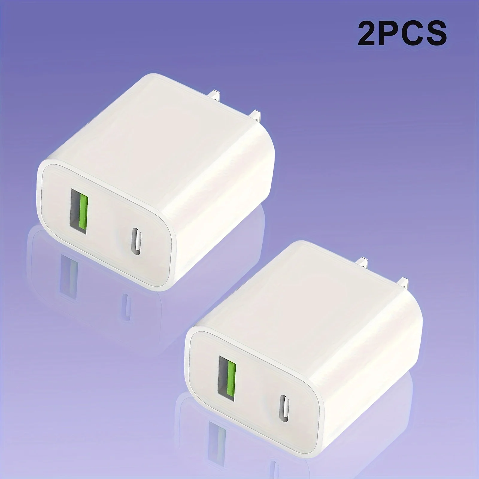 2PCS USB C Wall Charger Block, Dual Port Power Delivery Fast Type C Charging Block Plug Adapter 20W
2PCS USB C Wall Charger Block, Dual Port Power Delivery Fast Type C Charging Block Plug Adapter 20W