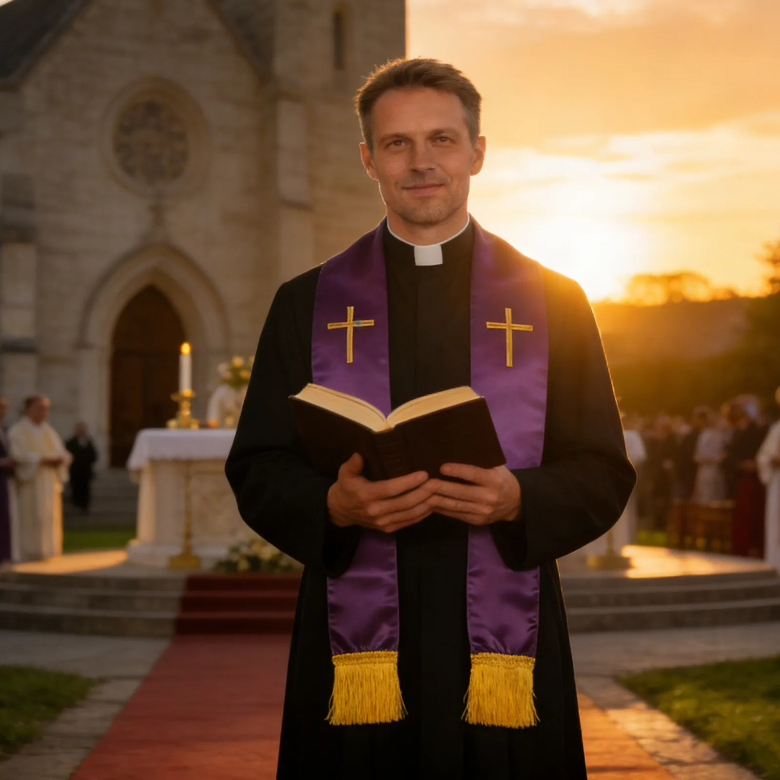 Вышитая церковная мантия пастора, фиолетовая, 190 см, с вышивкой крестом и кисточками, для свадебной церемонии, двусторонняя
Вышитая церковная мантия пастора, фиолетовая, 190 см, с вышивкой крестом и кисточками, для свадебной церемонии, двусторонняя