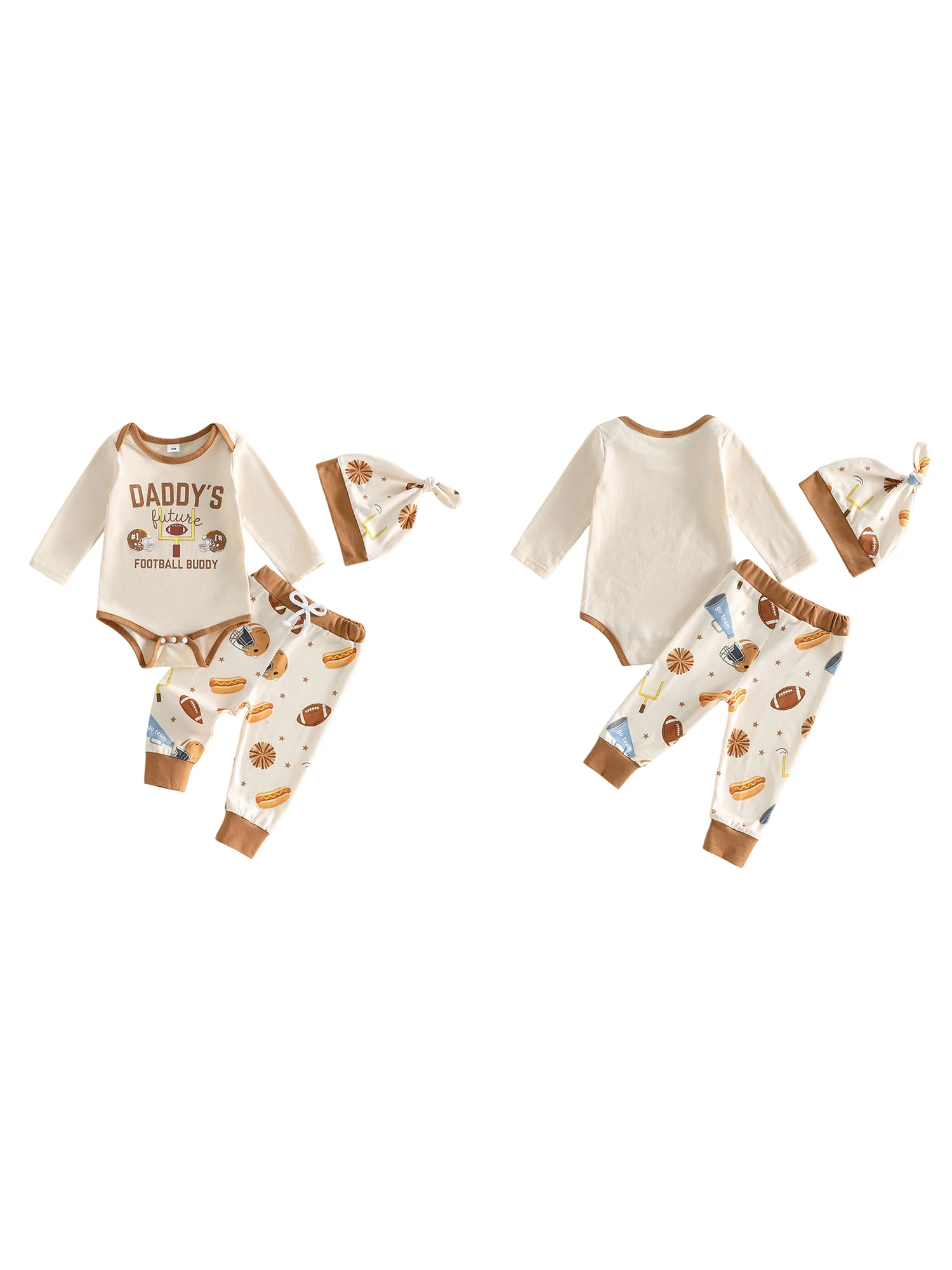 Infant Boys 3-Piece Outfit Short Sleeve Bodysuit with Dinosaur Print Striped Pants and Matching Hat for Spring
Infant Boys 3-Piece Outfit Short Sleeve Bodysuit with Dinosaur Print Striped Pants and Matching Hat for Spring