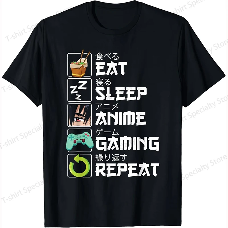 Eat Sleep Anime Gaming Repeat Kawaii Otaku Anime Manga Custom Printed Graphic T Shirts Customizable Graphic T Shirts Camisas
Eat Sleep Anime Gaming Repeat Kawaii Otaku Anime Manga Custom Printed Graphic T Shirts Customizable Graphic T Shirts Camisas