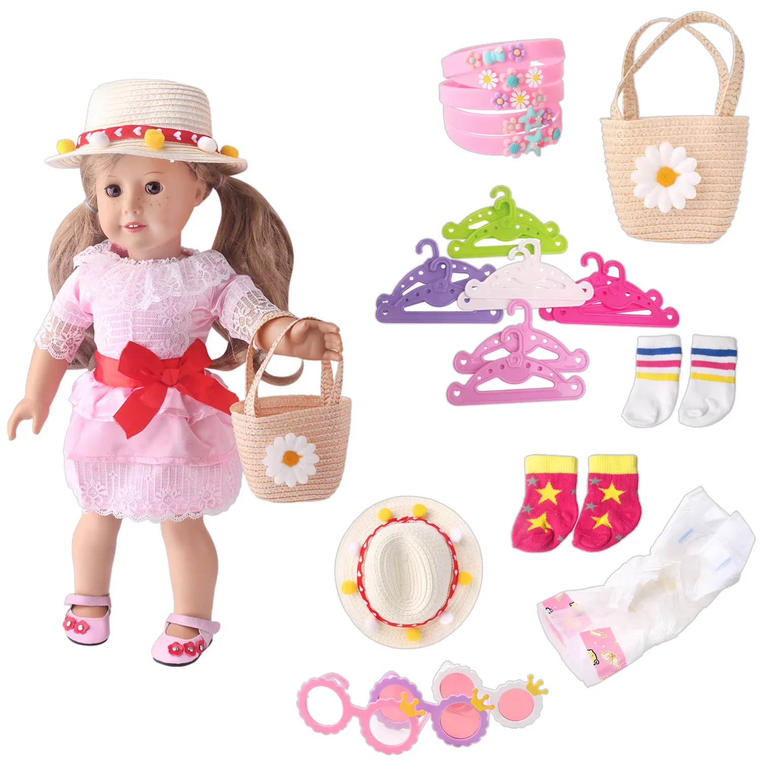 43cm doll clothing hanger, a must-have item for doll showcase, a clothes hanger suitable for 43cm doll clothing, and doll access
43cm doll clothing hanger, a must-have item for doll showcase, a clothes hanger suitable for 43cm doll clothing, and doll access