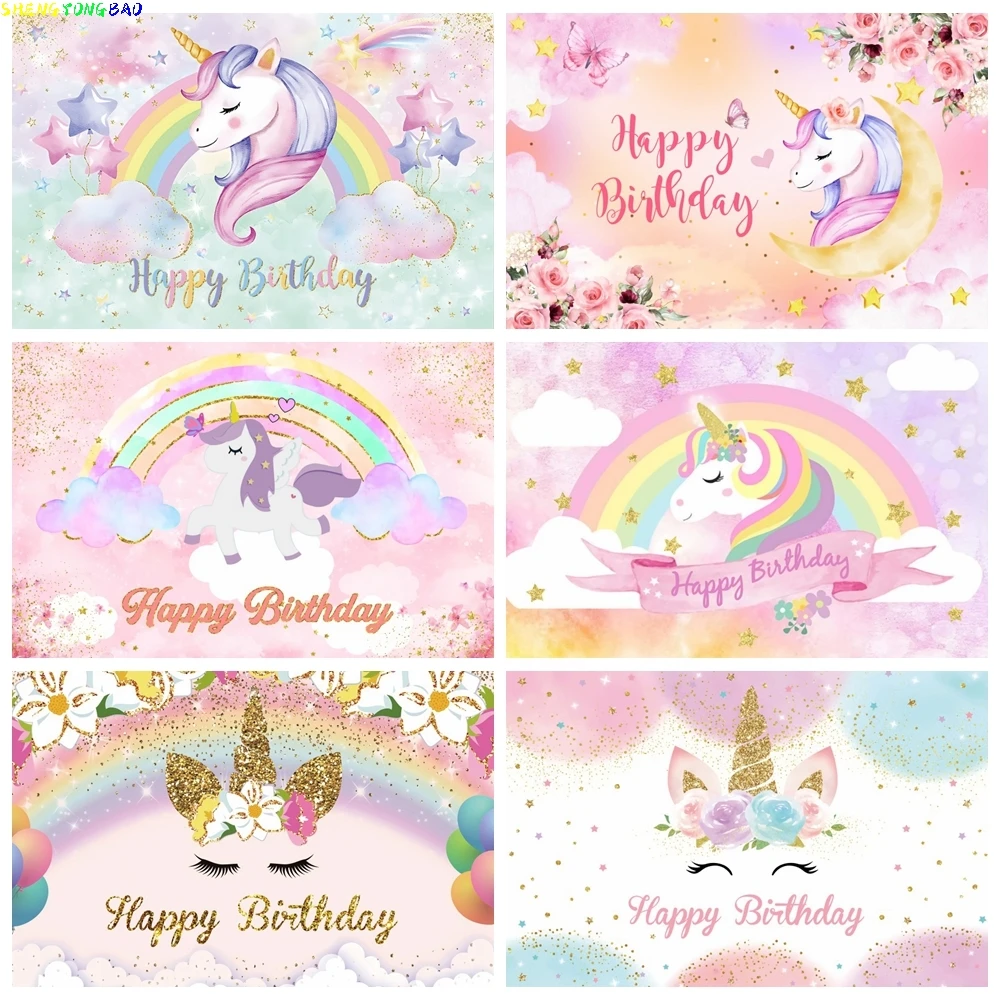 Unicorn Backdrop for Girl Birthday Party Rainbow Floral Princess Flower Baby Shower Birthday Photography Background Photo Studio
Unicorn Backdrop for Girl Birthday Party Rainbow Floral Princess Flower Baby Shower Birthday Photography Background Photo Studio