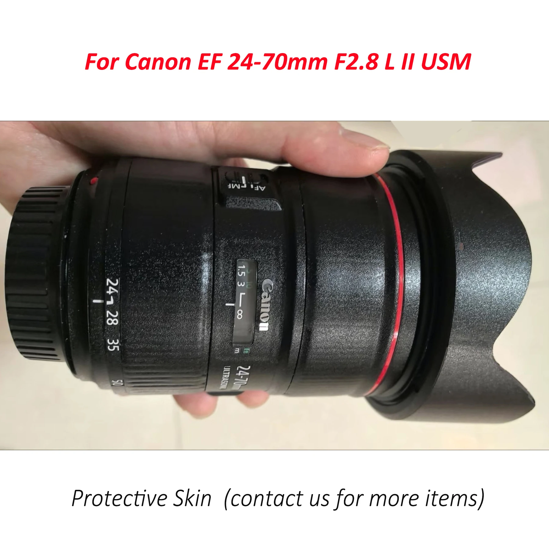 Для Canon 2470 F2.8 II Наклейка на объектив для Canon EF 24-70mm f/2.8L II USM Защитная пленка EF24-70 F2.8 II Наклейка
Для Canon 2470 F2.8 II Наклейка на объектив для Canon EF 24-70mm f/2.8L II USM Защитная пленка EF24-70 F2.8 II Наклейка