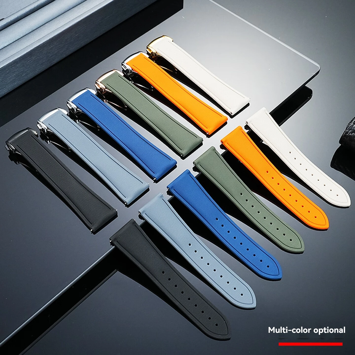 Ремешок для часов из фторэластомерной резины FKM 20 мм 21 мм 22 мм | для Omega Seamaster, Tudor, Rolex, Seiko | Ремешок для дайвера с складной застежкой
Ремешок для часов из фторэластомерной резины FKM 20 мм 21 мм 22 мм | для Omega Seamaster, Tudor, Rolex, Seiko | Ремешок для дайвера с складной застежкой