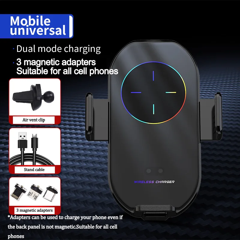 Car Wireless Charger Air Vent Mount Outlet Navigation Bracket Automatic Intelligent Infrared Sensor Car Phone Holder
Car Wireless Charger Air Vent Mount Outlet Navigation Bracket Automatic Intelligent Infrared Sensor Car Phone Holder