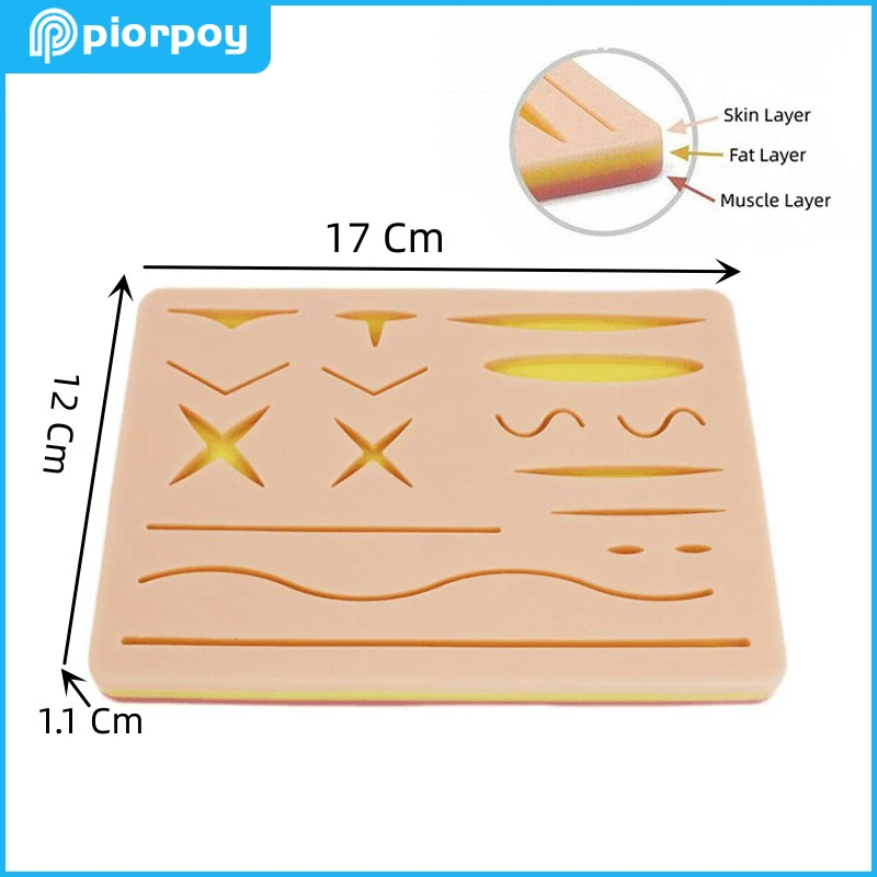 PIORPOYDental Practice Silicone Skin Models Pad Wound Simulated Suture Training Kit Dentistry Teaching Students Teaching Molding
PIORPOYDental Practice Silicone Skin Models Pad Wound Simulated Suture Training Kit Dentistry Teaching Students Teaching Molding
