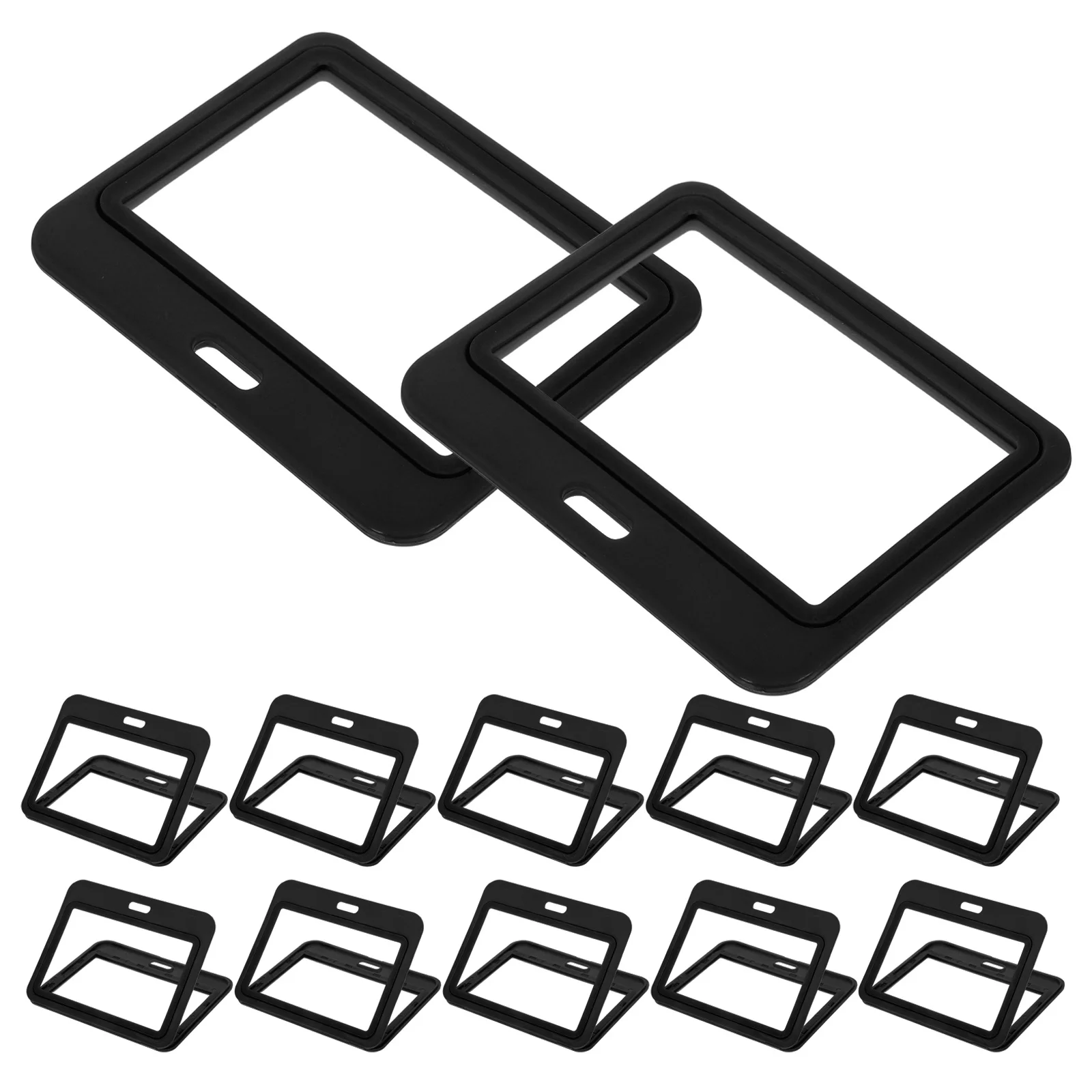 12Pcs Double Sided Horizontal Transparent Badge Holder Plastic Flipfold Card Sleeve Id Badge Protector Office School Use
12Pcs Double Sided Horizontal Transparent Badge Holder Plastic Flipfold Card Sleeve Id Badge Protector Office School Use