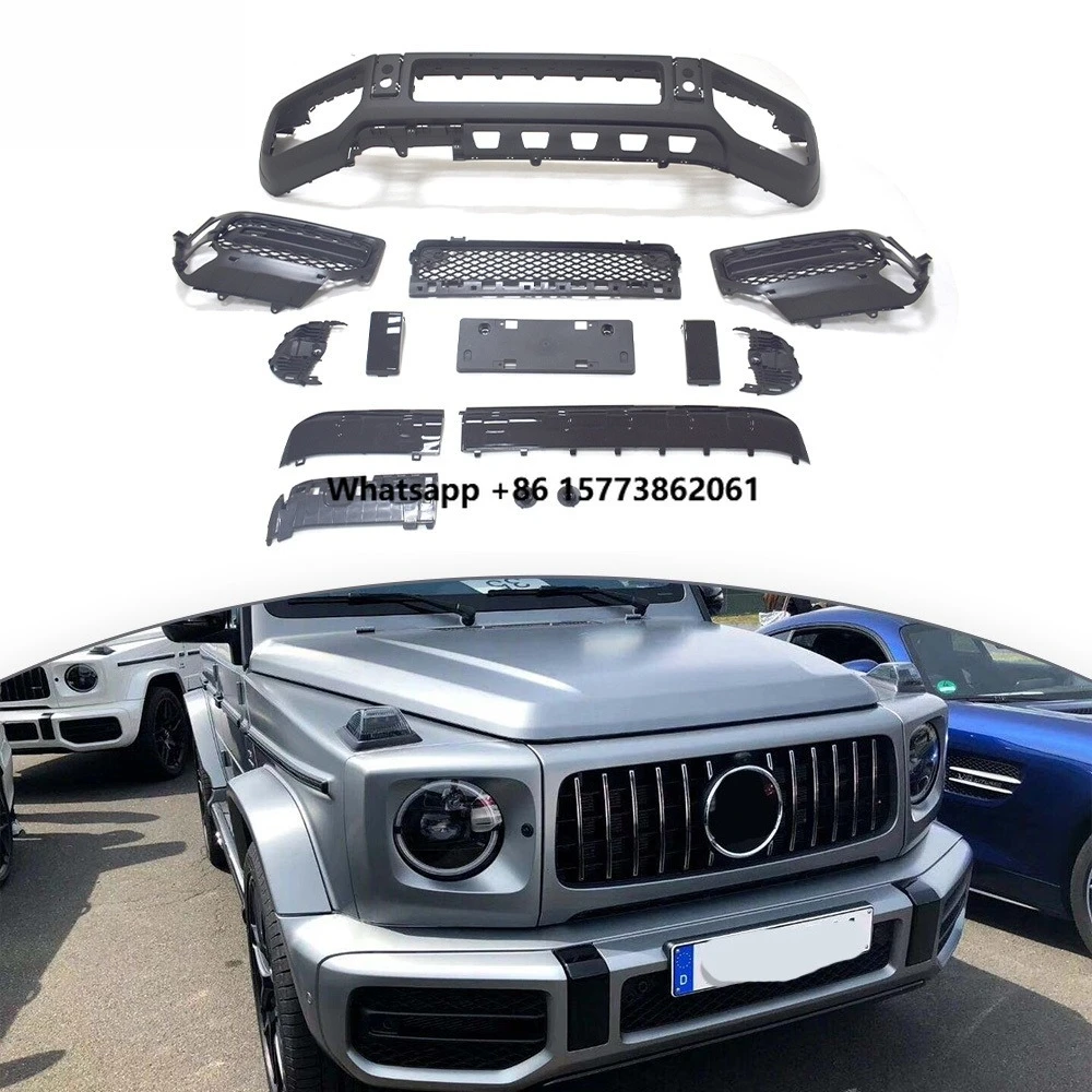 W464 G500 550 to G63 Front Bumper Body Kit G Class W464 G500 550 G63 2019y~ Front Bumper Rear Bumper Hood Facelift Upgrade Set
W464 G500 550 to G63 Front Bumper Body Kit G Class W464 G500 550 G63 2019y~ Front Bumper Rear Bumper Hood Facelift Upgrade Set