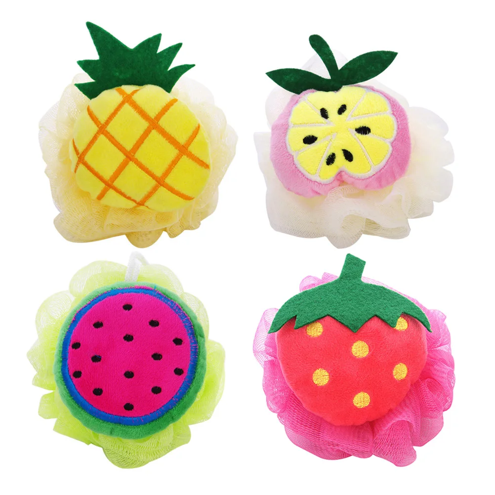 4Pcs Fruit Shaped Bath Ball Colorful Pineapple Watermelon Apple Strawberry Soft Mesh Sponge Shower Ball Mesh Sponge
4Pcs Fruit Shaped Bath Ball Colorful Pineapple Watermelon Apple Strawberry Soft Mesh Sponge Shower Ball Mesh Sponge
