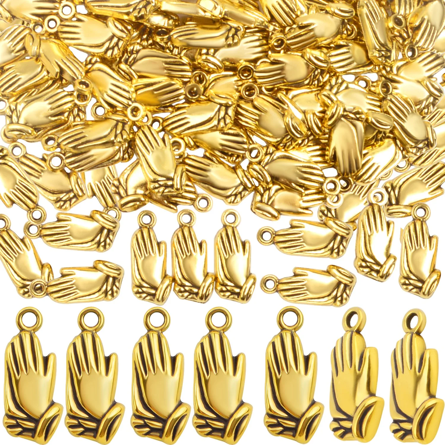 100 шт. креативных винтажных подвесок в виде молящихся рук из сплава, религиозные подвески-кулоны для браслетов и ожерелий своими руками
100 шт. креативных винтажных подвесок в виде молящихся рук из сплава, религиозные подвески-кулоны для браслетов и ожерелий своими руками