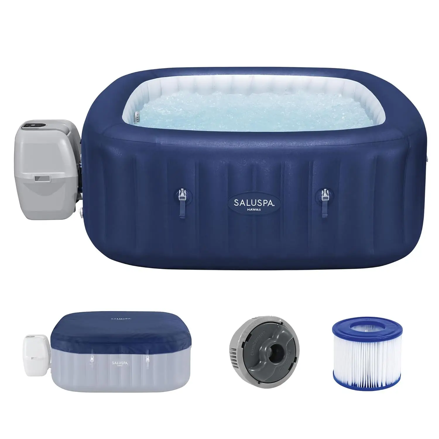 4-6 Person Inflatable Hot Tub Square Energy-Efficient Outdoor Spa 140 AirJets 71x28in, Custom
4-6 Person Inflatable Hot Tub Square Energy-Efficient Outdoor Spa 140 AirJets 71x28in, Custom