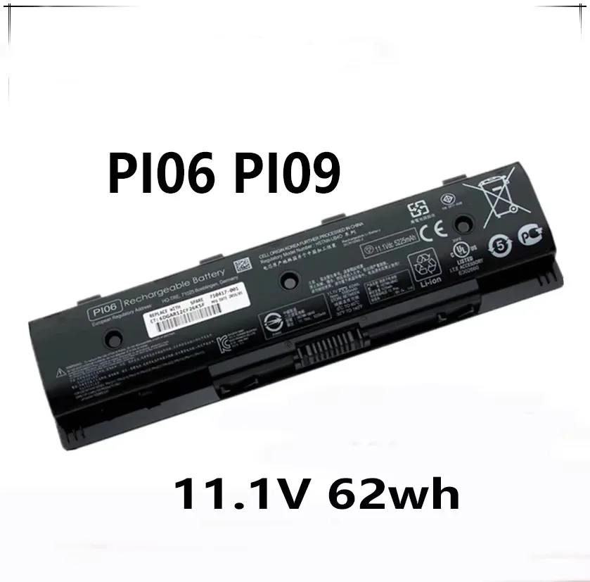 PI06 PI09 11,1 В 62 Втч Аккумулятор для ноутбука HP Pavilion 14 15 HSTNN-UB4O HSTNN-UB4N HSTNN-LB4O 710416 -001 TPN-Q122
PI06 PI09 11,1 В 62 Втч Аккумулятор для ноутбука HP Pavilion 14 15 HSTNN-UB4O HSTNN-UB4N HSTNN-LB4O 710416 -001 TPN-Q122
