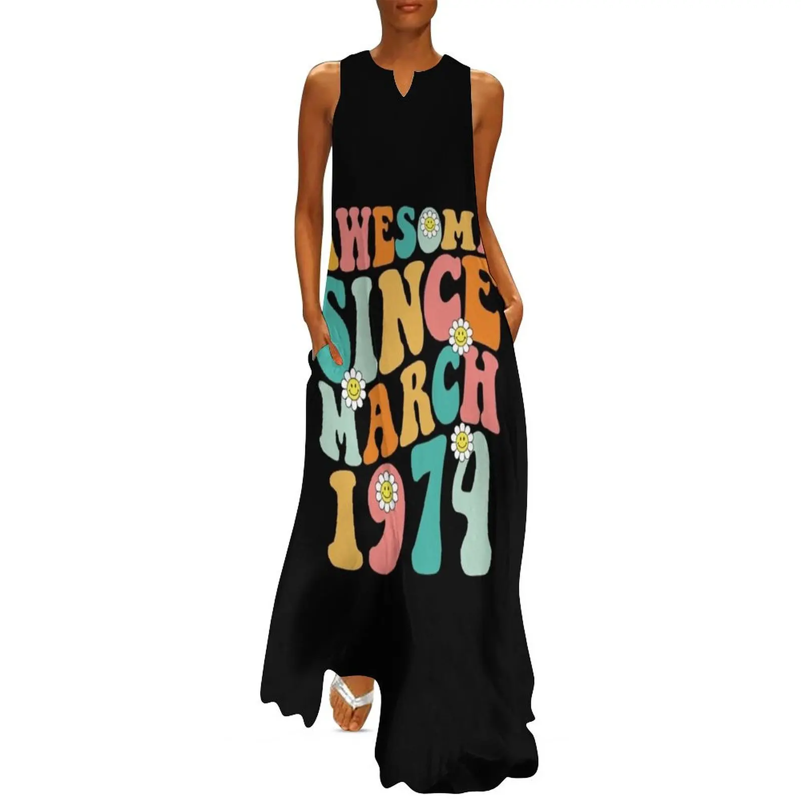 Awesome Since March 1974 Made In 1974 Retro Groovy Birthday Long Dress women dress luxury women's party dress evening prom
Awesome Since March 1974 Made In 1974 Retro Groovy Birthday Long Dress women dress luxury women's party dress evening prom