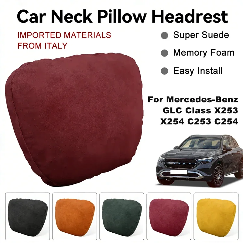 Italy Suede Car Neck Rest Pillow For Benz GLC Class X253 X254 C253 C254 Seat Head Neck Support Cushion Auto Interior Accessories
Italy Suede Car Neck Rest Pillow For Benz GLC Class X253 X254 C253 C254 Seat Head Neck Support Cushion Auto Interior Accessories