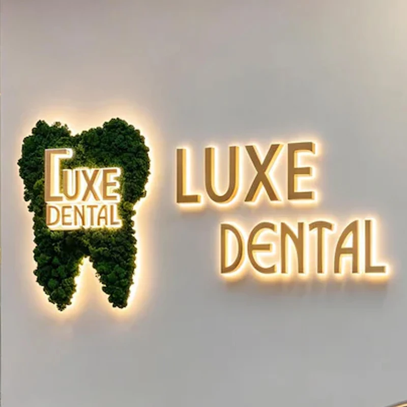 Custom Backlit Business Sign Metal Letters Waterproof Illuminated Sign 3D LED Signage for Brand Logo Storefront Advertising
Custom Backlit Business Sign Metal Letters Waterproof Illuminated Sign 3D LED Signage for Brand Logo Storefront Advertising