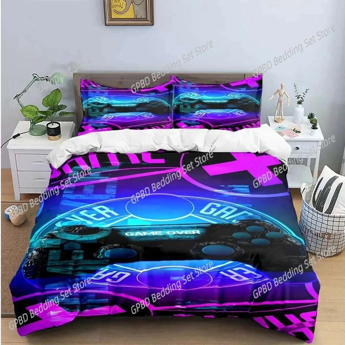 Gamer Controller Print Comfortable Duvet Quilt Cover Pillowcase Bedding Set Children Bedroom Decoration Home Textile
Gamer Controller Print Comfortable Duvet Quilt Cover Pillowcase Bedding Set Children Bedroom Decoration Home Textile