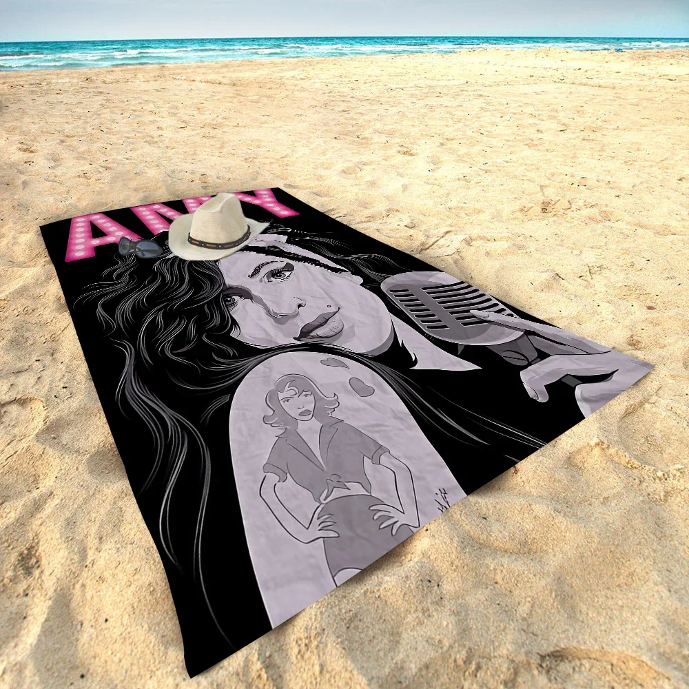 Пляжное полотенце Amy Winehouse с принтом музыкальной певицы звезды из микрофибры, абсорбирующее полотенце для альпинизма, йоги, пляжа, плавания, бега
Пляжное полотенце Amy Winehouse с принтом музыкальной певицы звезды из микрофибры, абсорбирующее полотенце для альпинизма, йоги, пляжа, плавания, бега