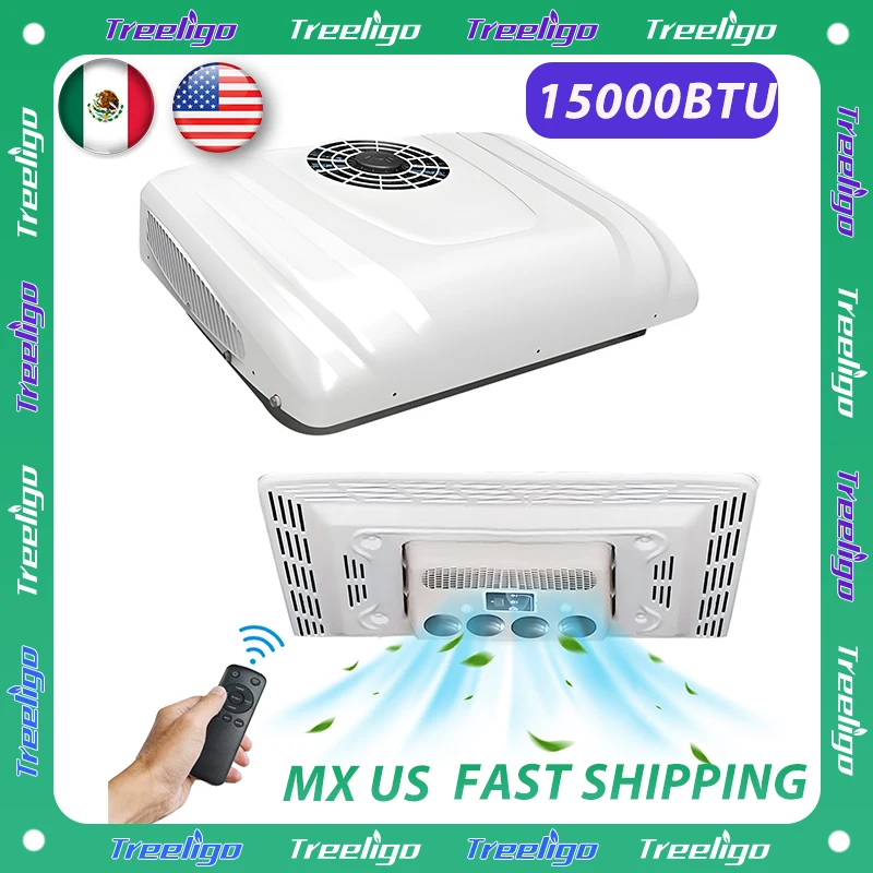 15000BTU Electric RV Rooftop Air Conditioner 12V Car Ceiling Parking ac 24V For Truck Motorhome Bus Boat Camper Van New energy
15000BTU Electric RV Rooftop Air Conditioner 12V Car Ceiling Parking ac 24V For Truck Motorhome Bus Boat Camper Van New energy