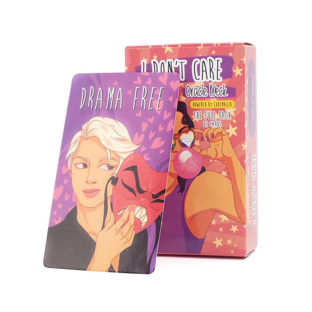 I DON'T CARE Family Gathering Board Game Set with 82 Cards/Box English Version 10.3x6cm Destiny Illusion Divination Edition
I DON'T CARE Family Gathering Board Game Set with 82 Cards/Box English Version 10.3x6cm Destiny Illusion Divination Edition