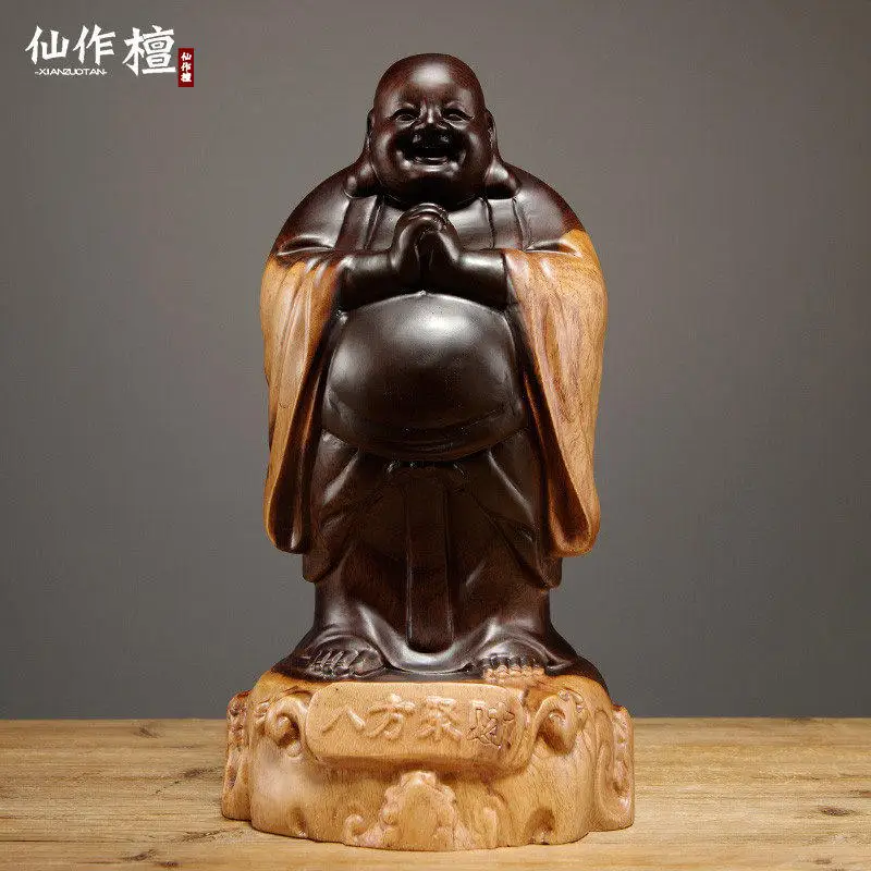 CZ ebony wood carving Maitreya Buddha statue ornament solid wood laughing Buddha home desktop decoration mahogany crafts
CZ ebony wood carving Maitreya Buddha statue ornament solid wood laughing Buddha home desktop decoration mahogany crafts