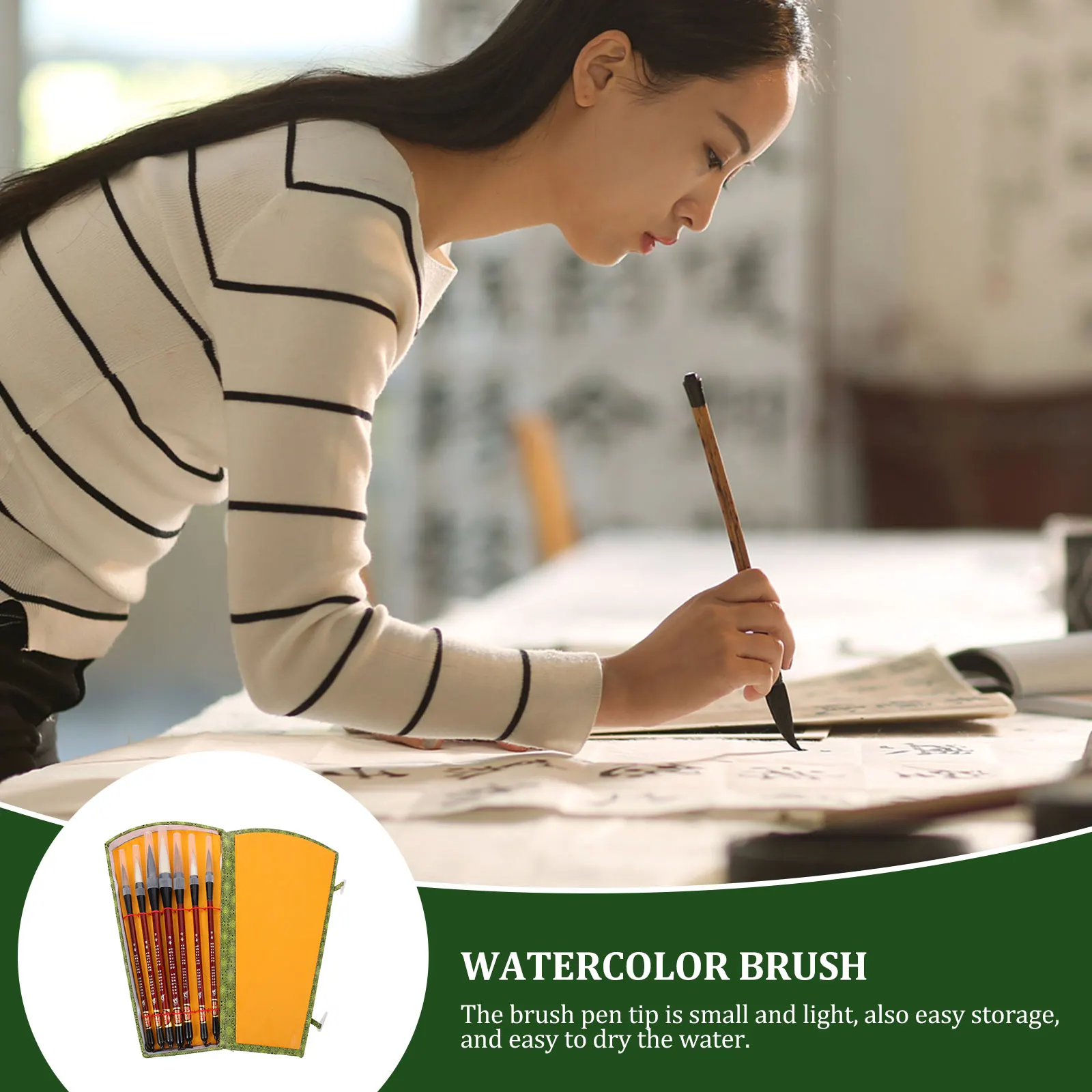 1 set 1 Set Art Brush Pen Chinese Painting Calligraphy Line Drawing Portable Watercolor Brush For Practice School Travel
1 set 1 Set Art Brush Pen Chinese Painting Calligraphy Line Drawing Portable Watercolor Brush For Practice School Travel