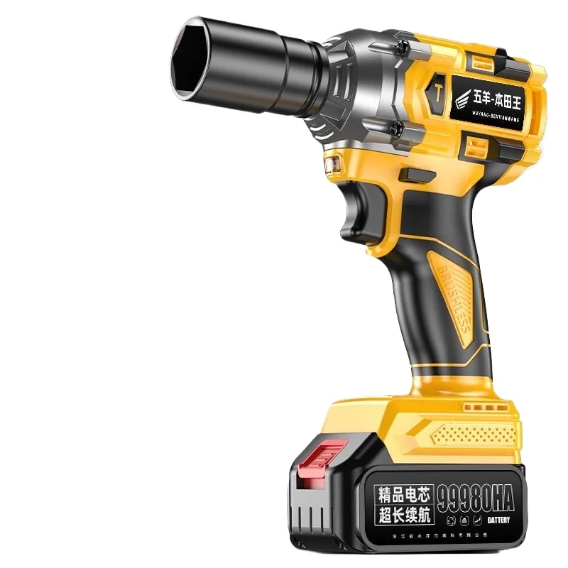 Brushless Electric Wrench High Torque Lithium Battery Impact Auto Repair Wood Shelf Tool Strong Wind Cannon Electric Wrench
Brushless Electric Wrench High Torque Lithium Battery Impact Auto Repair Wood Shelf Tool Strong Wind Cannon Electric Wrench