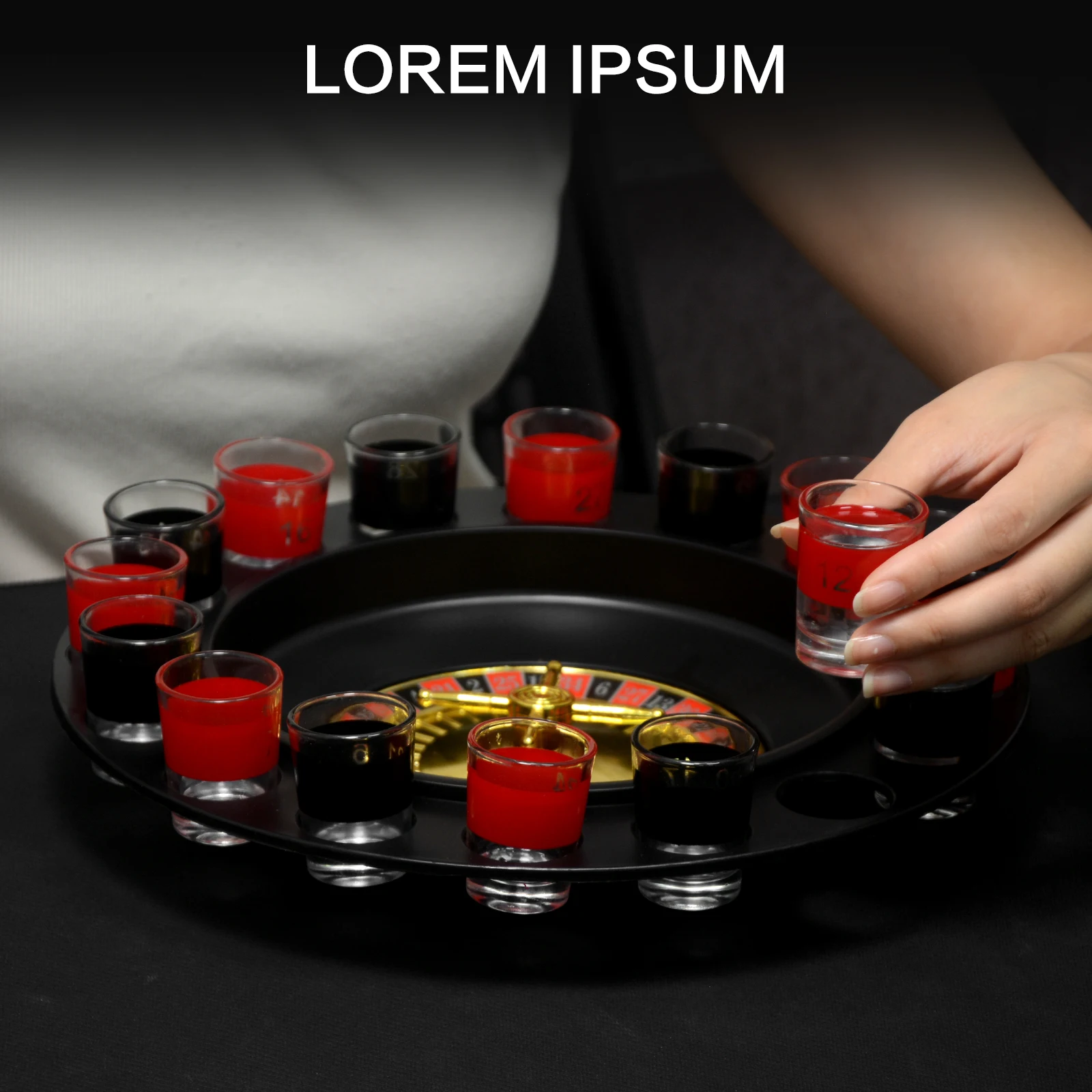 Shot Glass Roulette Drinking Game – 16-Piece Red/Black Set with 2 Metal Balls, Fun Adult Party Game for White Elephant, Game Nig
Shot Glass Roulette Drinking Game – 16-Piece Red/Black Set with 2 Metal Balls, Fun Adult Party Game for White Elephant, Game Nig