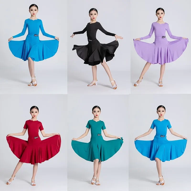 latin dance dress girls' practice suit performance outfit short sleeved children's competition set big swing skirt fringe dress
latin dance dress girls' practice suit performance outfit short sleeved children's competition set big swing skirt fringe dress