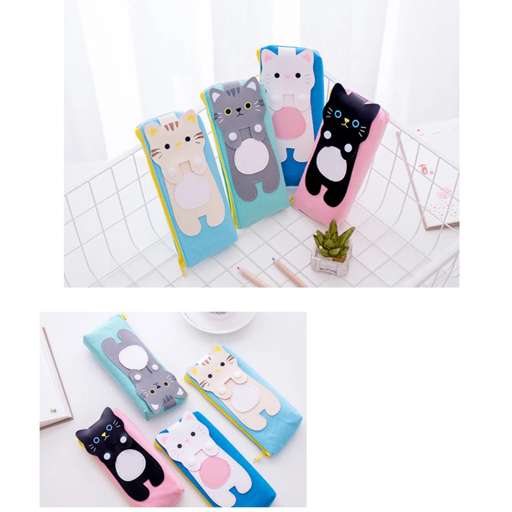 Canvas Pen Pouch High Capacity Cat Pattern Bag Pencil School Stationery Holder Eco Friendly Lightweight Practical Gift 
Canvas Pen Pouch High Capacity Cat Pattern Bag Pencil School Stationery Holder Eco Friendly Lightweight Practical Gift