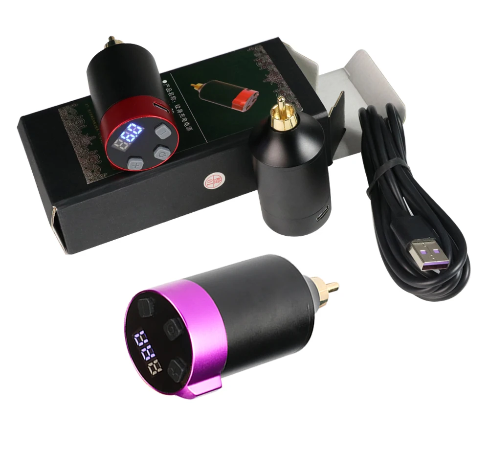 LED Digital Display Mini Wireless Tattoo Power Supply RCA Jack Type-C Quick Charge 1500mAh Portable Batterry for Tattoo Machine
LED Digital Display Mini Wireless Tattoo Power Supply RCA Jack Type-C Quick Charge 1500mAh Portable Batterry for Tattoo Machine