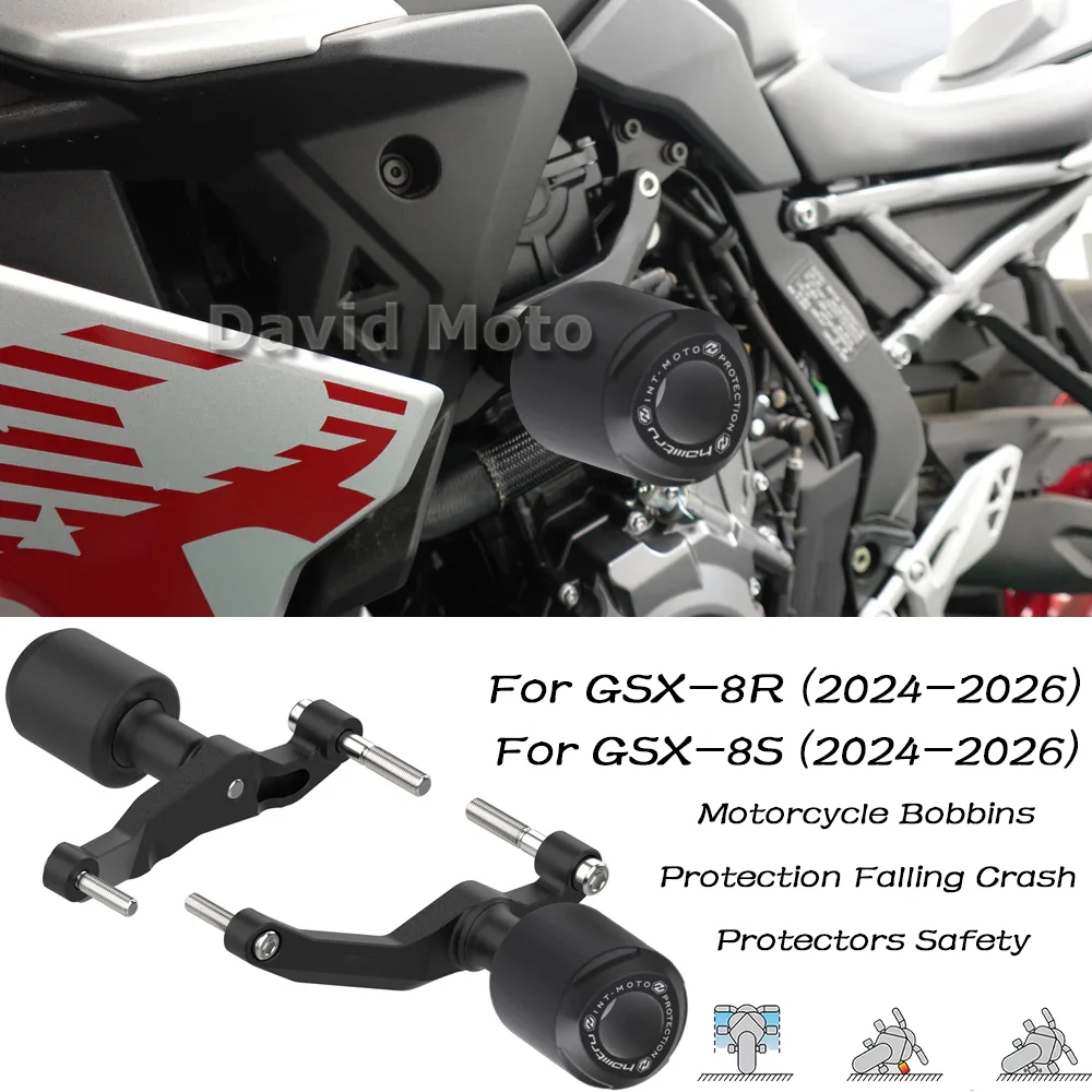 GSX-8S For GSX-8S 2024-2026 GSX 8R 2024-2026 Motorcycle Body Engine Crash Pad Anti Fall Ball Frame Sliders Crash Protector
GSX-8S For GSX-8S 2024-2026 GSX 8R 2024-2026 Motorcycle Body Engine Crash Pad Anti Fall Ball Frame Sliders Crash Protector