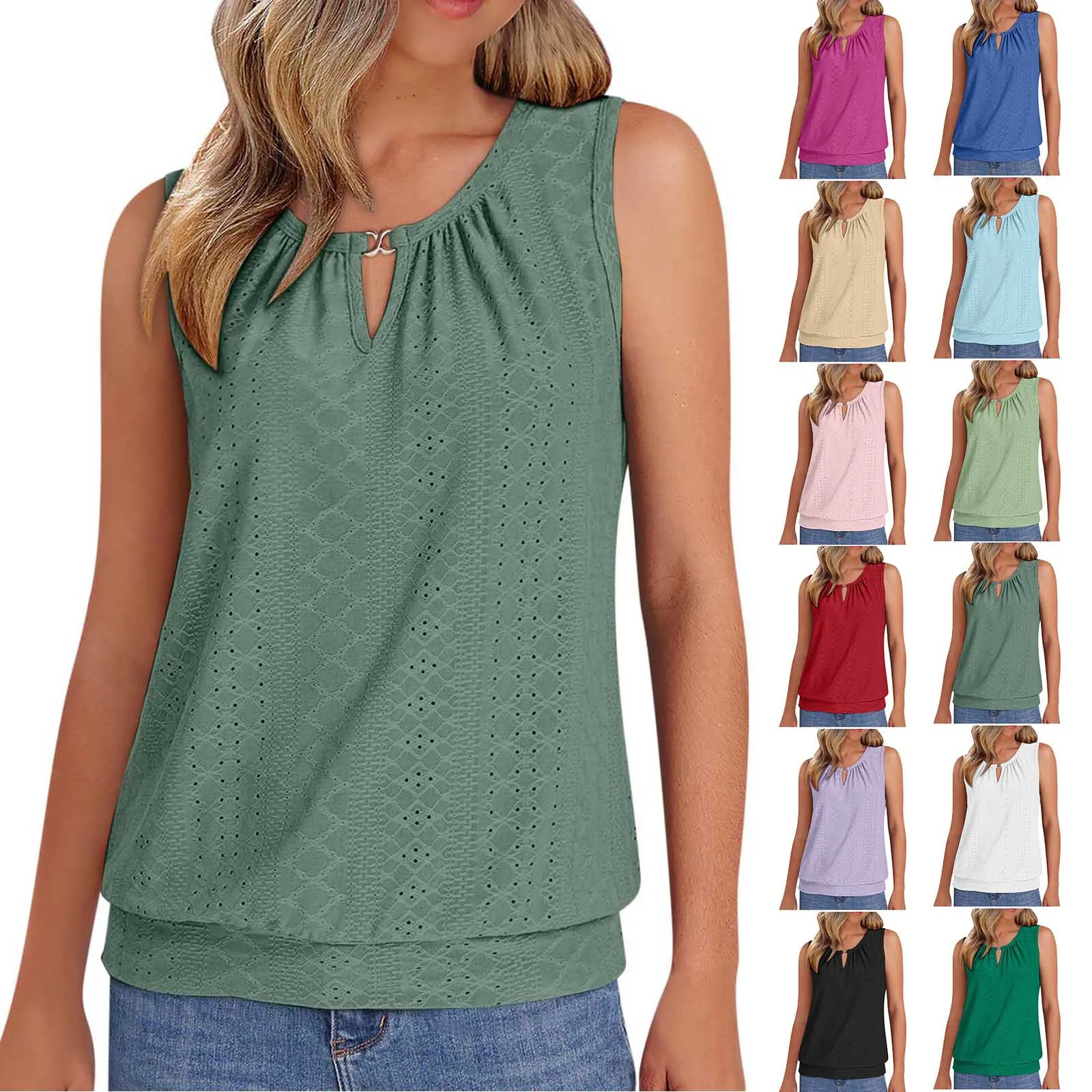 Solid Casual Loose Sleeveless Blouses For Women Fashion Summer Women's Oversized Shirts And Blouses Elegant Youth Female Tops
Solid Casual Loose Sleeveless Blouses For Women Fashion Summer Women's Oversized Shirts And Blouses Elegant Youth Female Tops