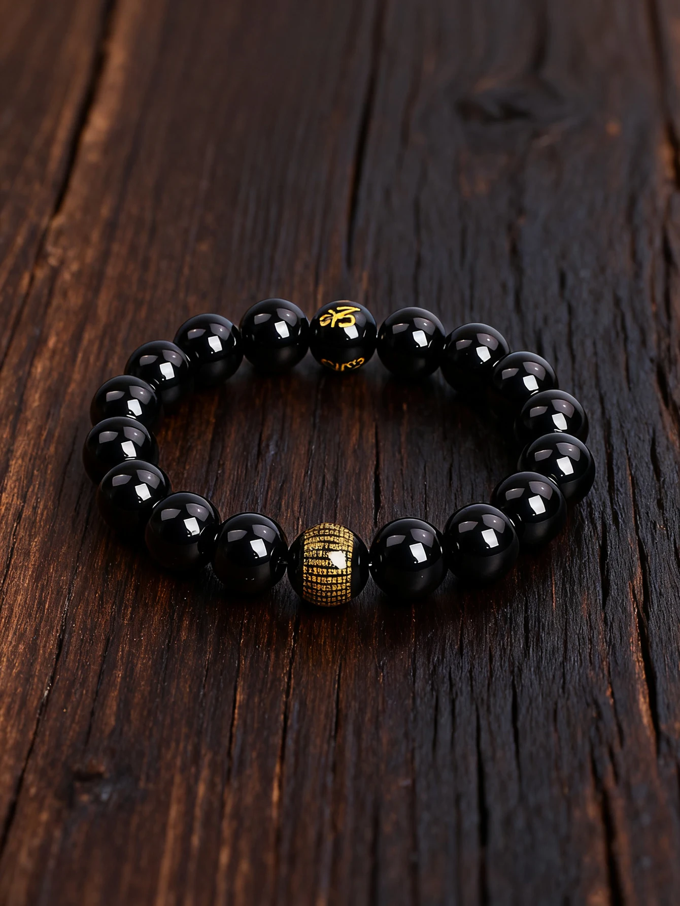 Onyx Beads Protection & Vigour Buddhist Bracelet Heart Sutra Six True Words Natural Stone Prayer Beads for Men Calmness Jewelry
Onyx Beads Protection & Vigour Buddhist Bracelet Heart Sutra Six True Words Natural Stone Prayer Beads for Men Calmness Jewelry