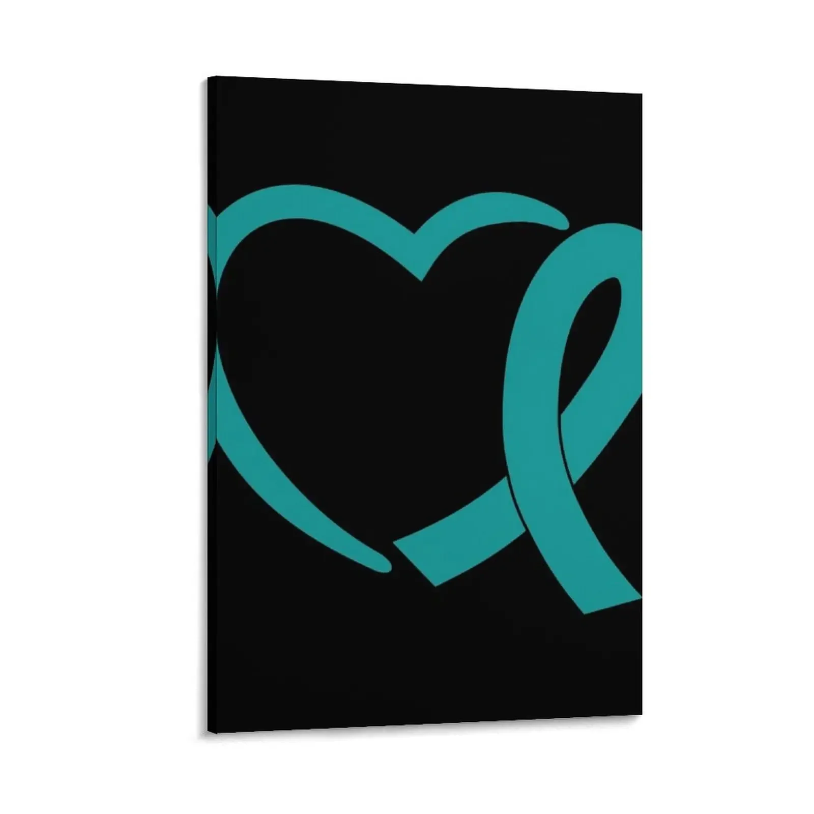Ovarian Cancer Heart Awareness Teal Ribbon September Canvas Painting interior paintings Decoration for bedroom
Ovarian Cancer Heart Awareness Teal Ribbon September Canvas Painting interior paintings Decoration for bedroom