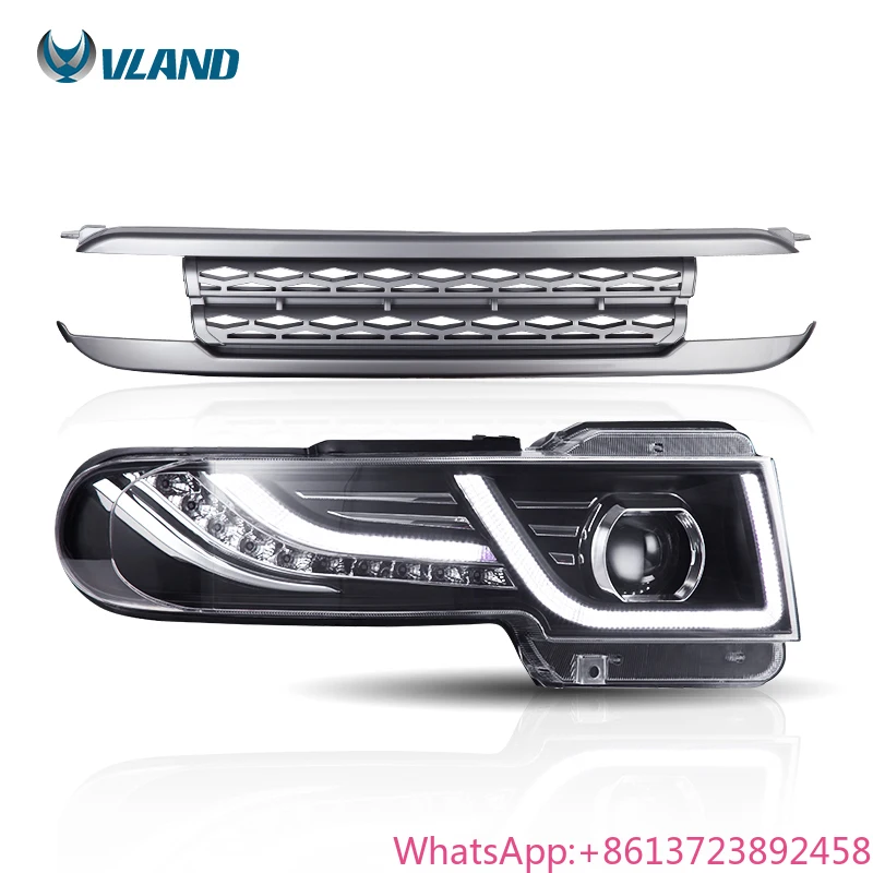 VLAND Factory LED Headlights&Grilles Head Lamp Car Accessories for Land-Rover Style FJ Cruiser 2007-2014 Dual-Beam Projector
VLAND Factory LED Headlights&Grilles Head Lamp Car Accessories for Land-Rover Style FJ Cruiser 2007-2014 Dual-Beam Projector