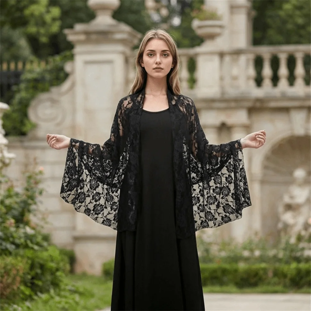 Practice Rose Lace Shawls Hollow Out Sheer Long Wrap Solid Color Cape Evening Dress Scarf Belly Dancing Belt
Practice Rose Lace Shawls Hollow Out Sheer Long Wrap Solid Color Cape Evening Dress Scarf Belly Dancing Belt