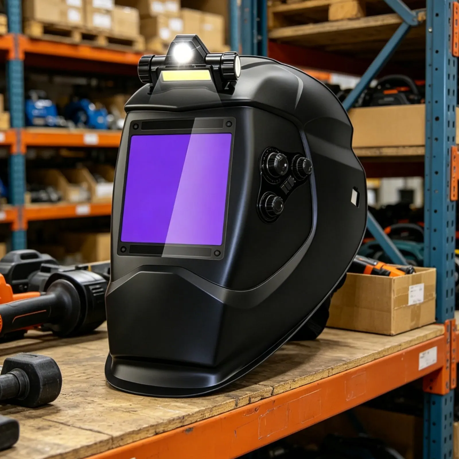 Large View Metal Joining Hood Long-Lasting Metal Joining Face Guard Auto Dimming Welder Helmet Safety Safeguarding Gear
Large View Metal Joining Hood Long-Lasting Metal Joining Face Guard Auto Dimming Welder Helmet Safety Safeguarding Gear