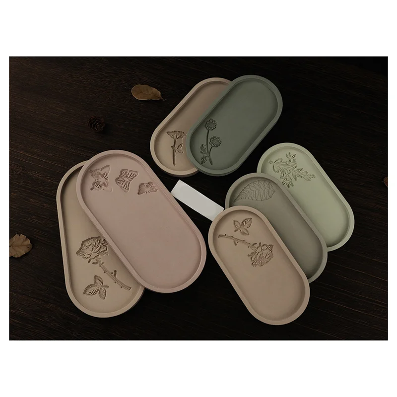 A26F-7PCS Oval Storage Tray Cement Silicone Mold DIY Rose Flower Butterfly Carving Coaster Mold Resin Concrete Plaster Mould
A26F-7PCS Oval Storage Tray Cement Silicone Mold DIY Rose Flower Butterfly Carving Coaster Mold Resin Concrete Plaster Mould
