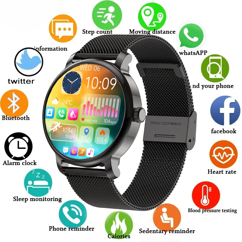 LEMFO New Amoled Smart Watch 2024 HD Screen Bluetooth Call IP68 Waterproof Smart Watches For Men Heart rate 1.43 inch 466*466
LEMFO New Amoled Smart Watch 2024 HD Screen Bluetooth Call IP68 Waterproof Smart Watches For Men Heart rate 1.43 inch 466*466