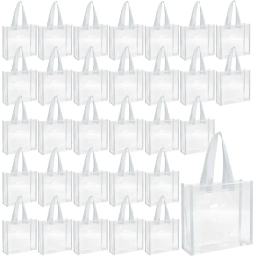 30 Pack 12x12x6 Inch Clear Tote Bag Stadium Approved Bulk Plastic Beach Tote Gift Bag with Handle for Gym Sports 30 Pack 12x12x
30 Pack 12x12x6 Inch Clear Tote Bag Stadium Approved Bulk Plastic Beach Tote Gift Bag with Handle for Gym Sports 30 Pack 12x12x